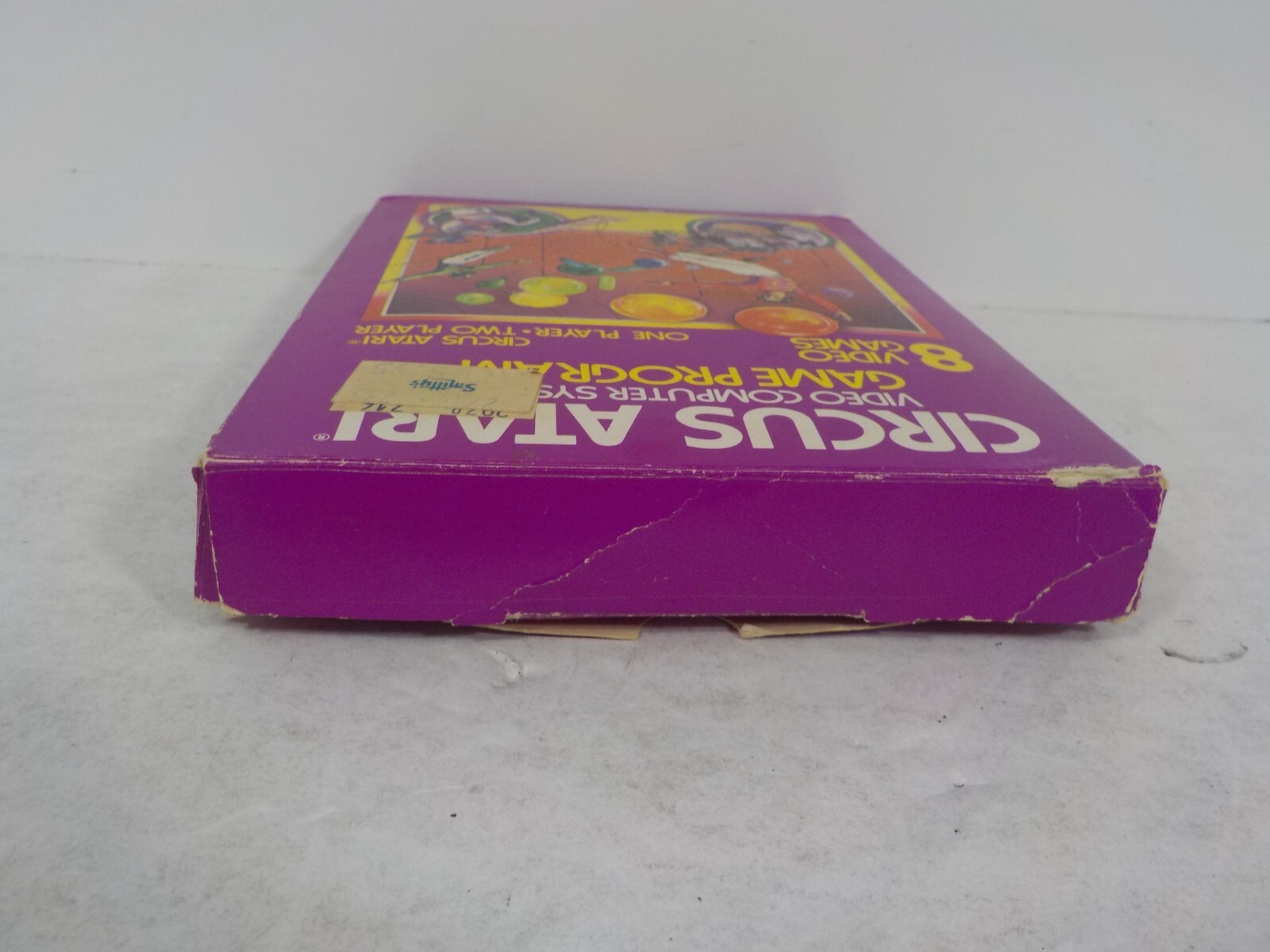 N A129 Circus Atari (Atari 2600) – Box & Manual (Box in Rough Shape)