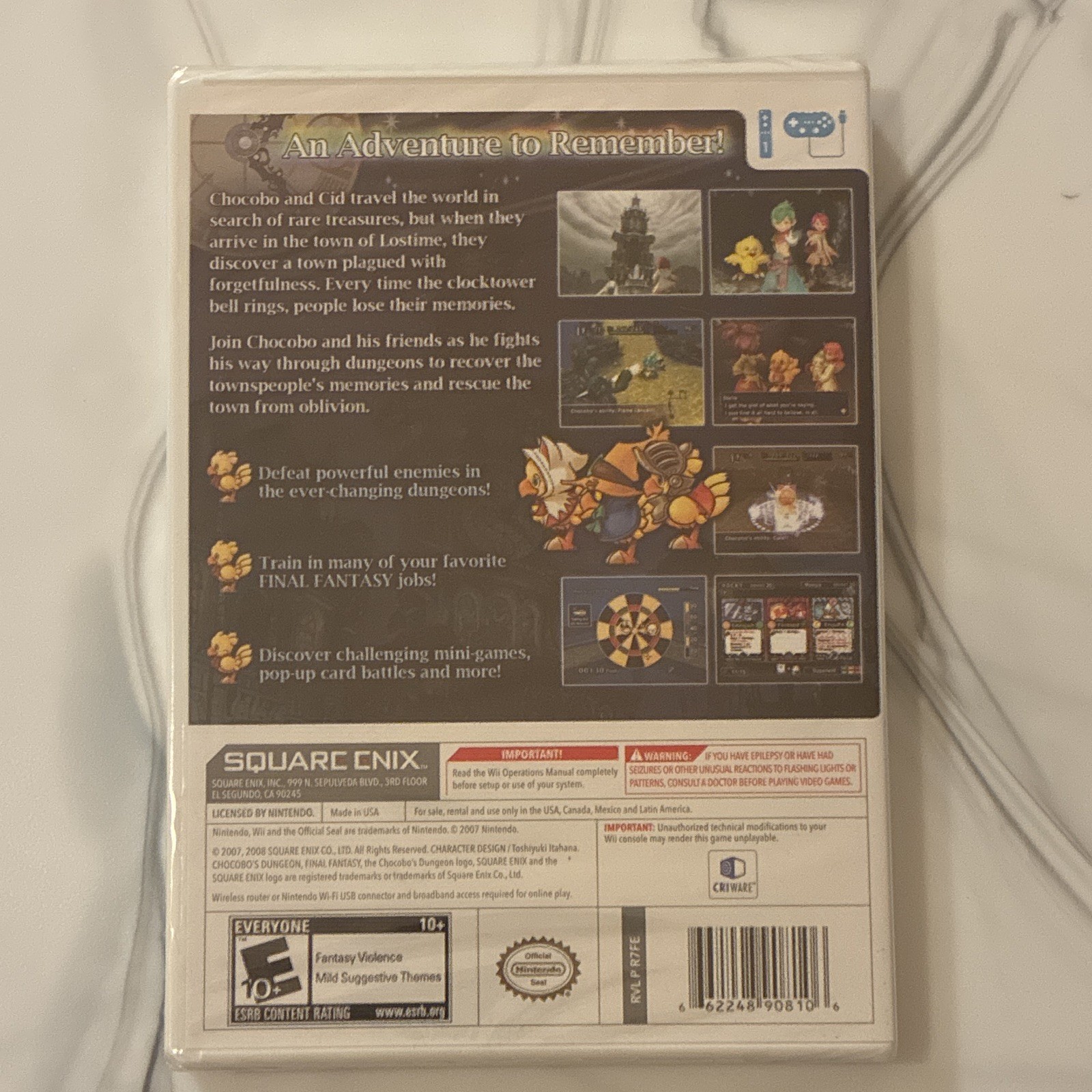 Final Fantasy Fables: Chocobo’s Dungeon Square Enix Wii E10+ NTSC-U/C Wi-Fi