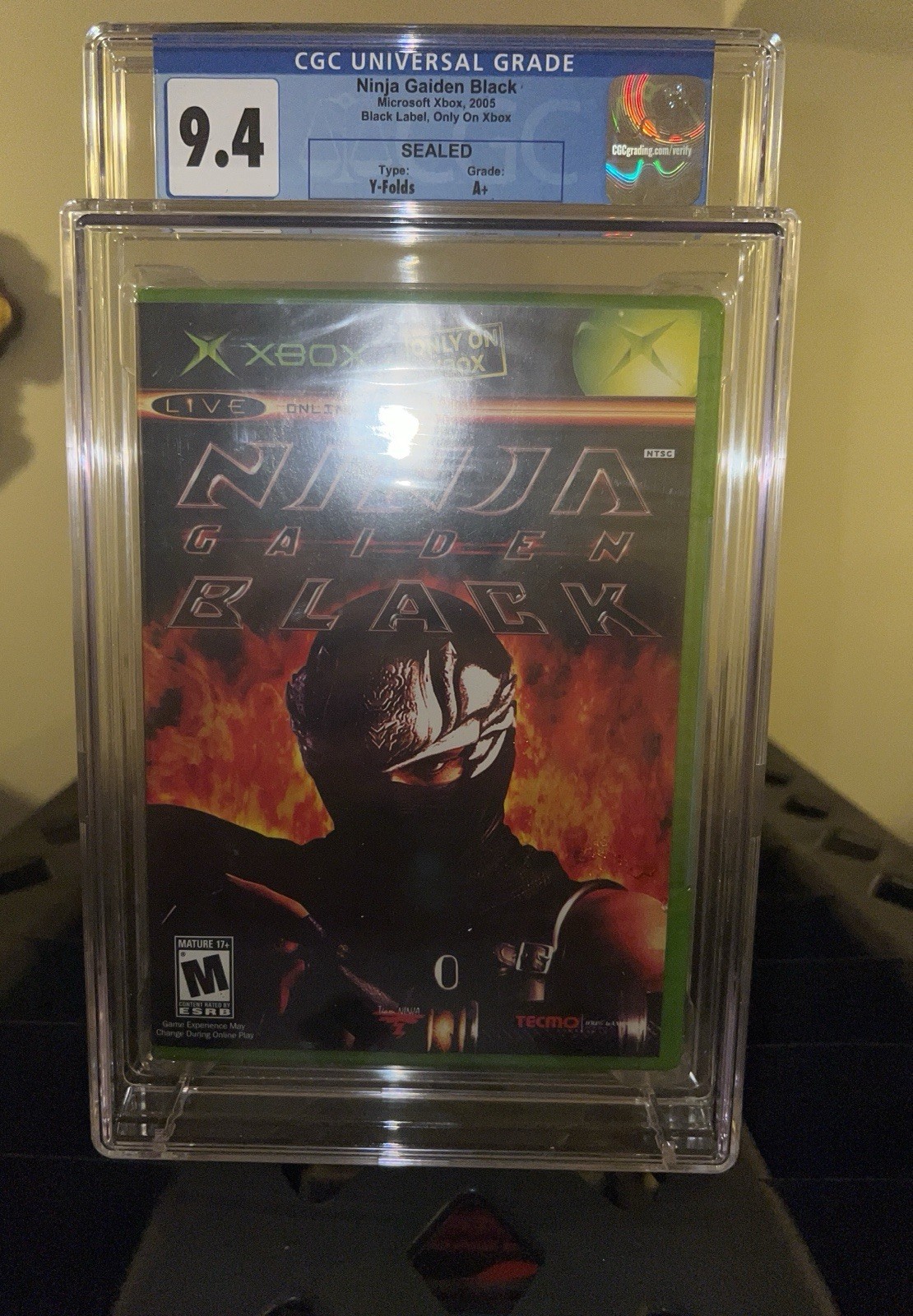 Ninja Gaiden Black (Microsoft Xbox, 2005) CGC 9.4A+ NEW SEALED