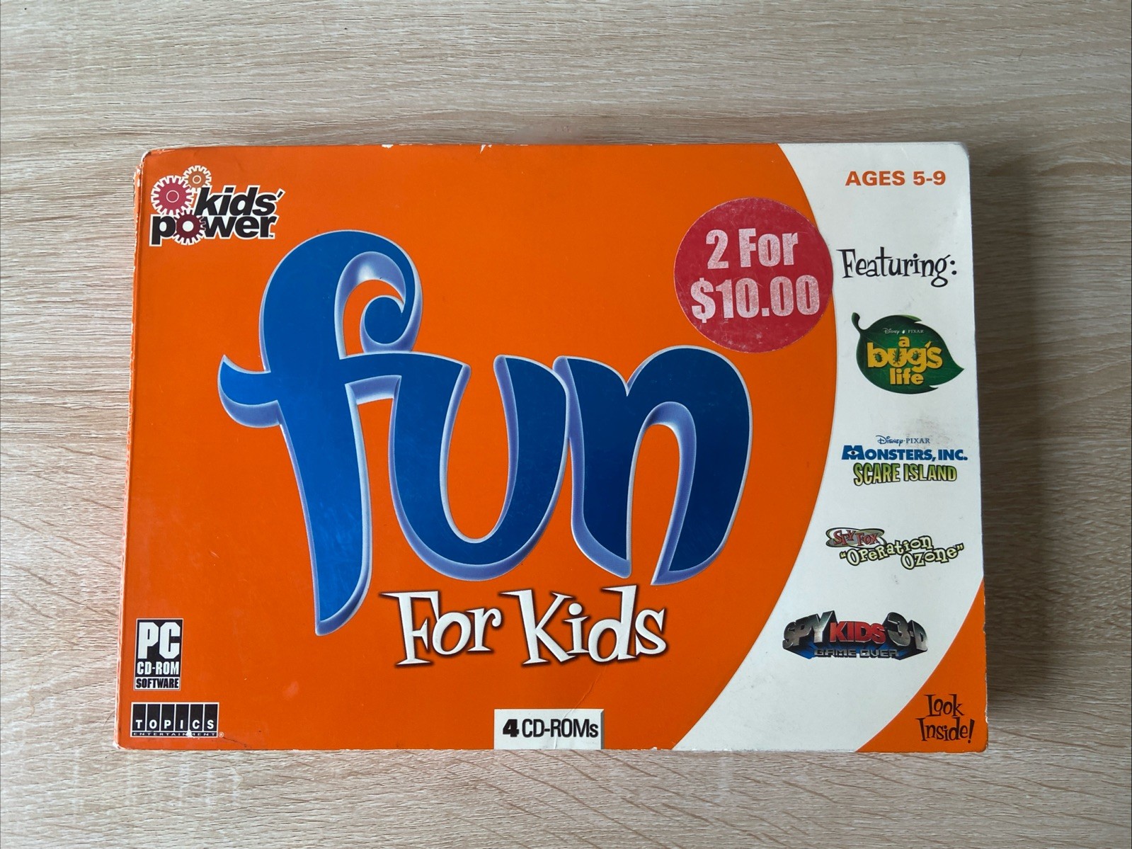 Kids Power – Fun For Kids (5x CD ROMs PC Games) Big Box Brand New Sealed Rare