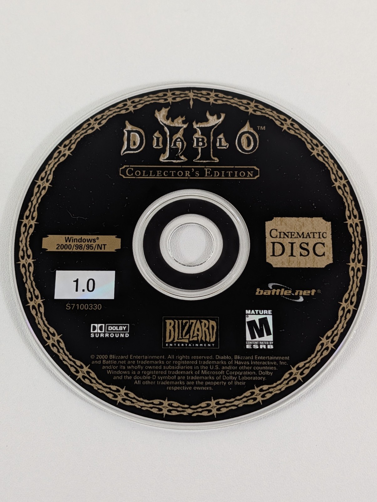 Diablo 2 Collector’s Edition PC Blizzard Entertainment Game 3 Discs + Case&Code