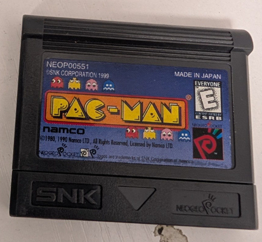 Neo Geo Pocket Color Pac-Man Game Cartridge ONLY Authentic 1999 SNK