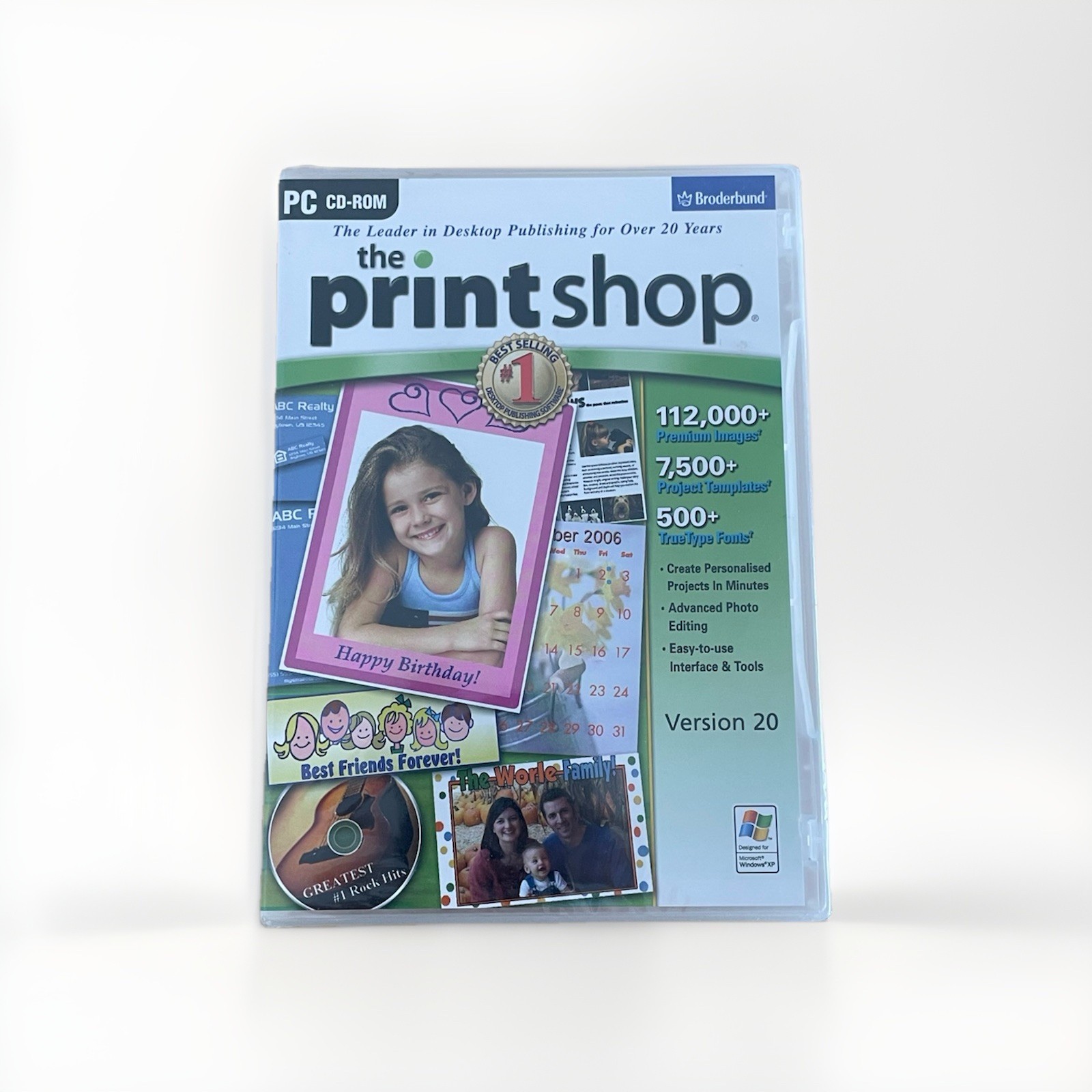 The Printshop Version 20 PC CD-ROM Brøderbund Brand New/Sealed