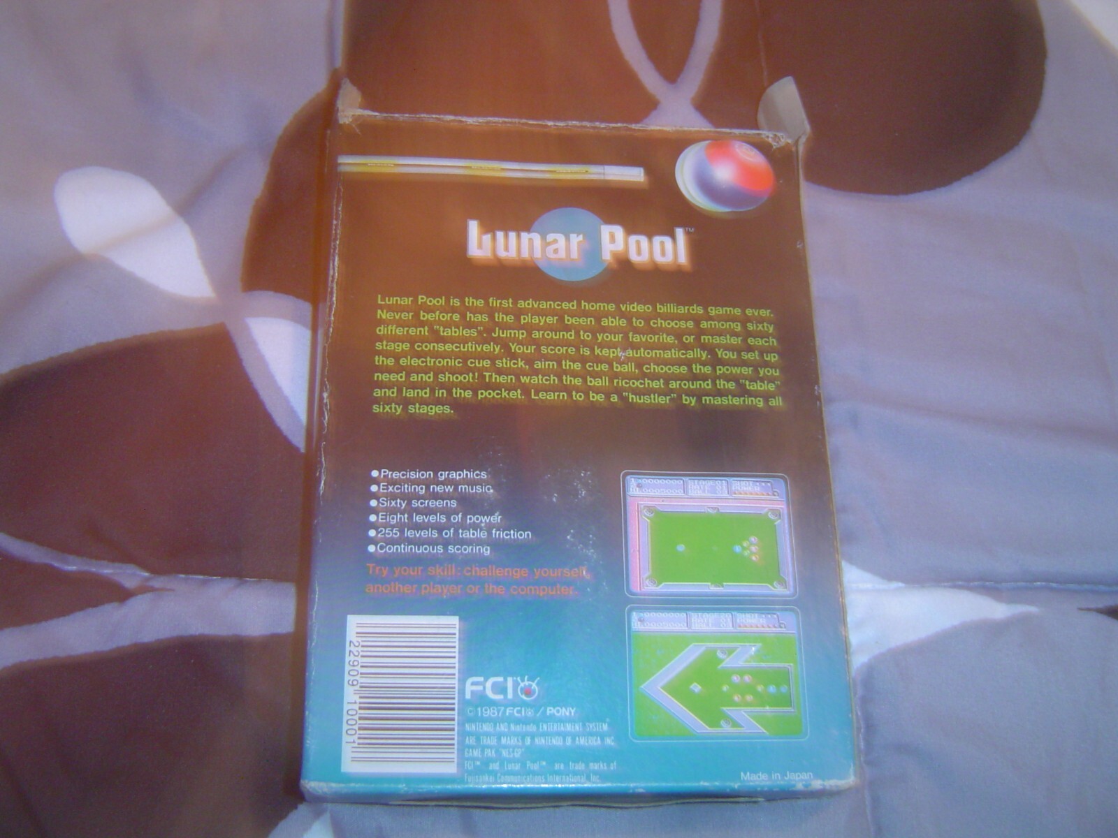 Lunar Pool (Nintendo Entertainment System, 1987)