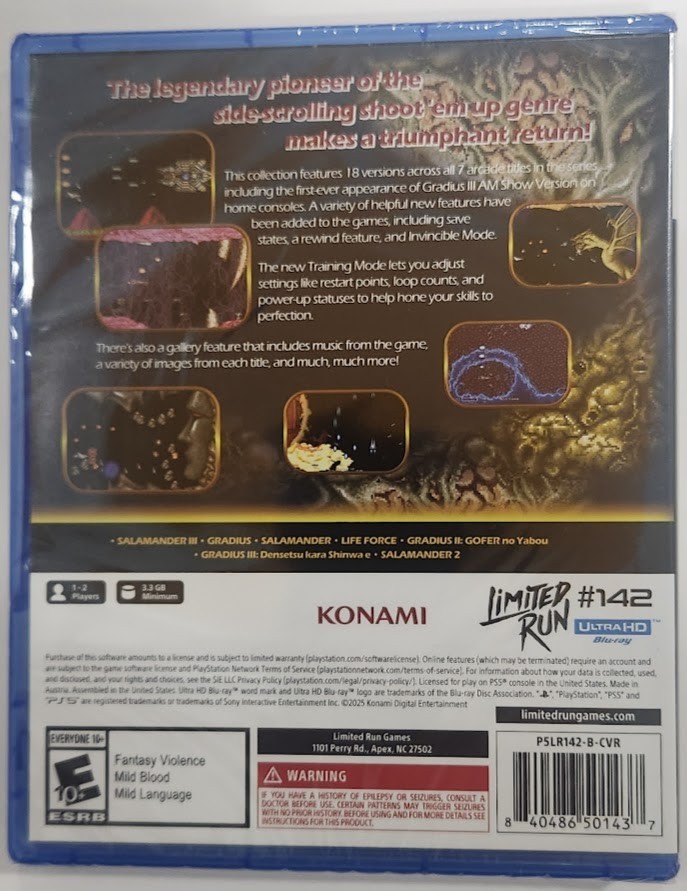 Gradius Origin Collection (GRADIUS 3) PS5 Brand New Game