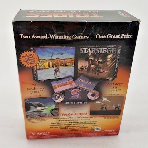 TRIBES ACTION PAK PC CD-ROM GAME with STARSIEGE Limited Edition Big Box Sealed