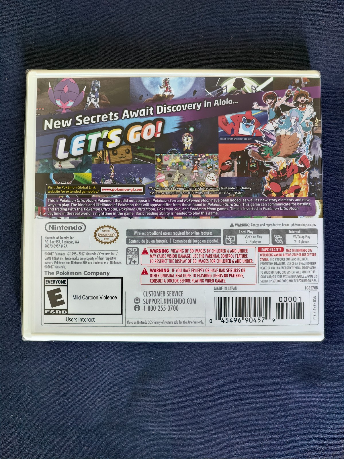 Pokemon Ultra Moon + Ultra Sun – Nintendo 3DS US Version – New | Factory Sealed