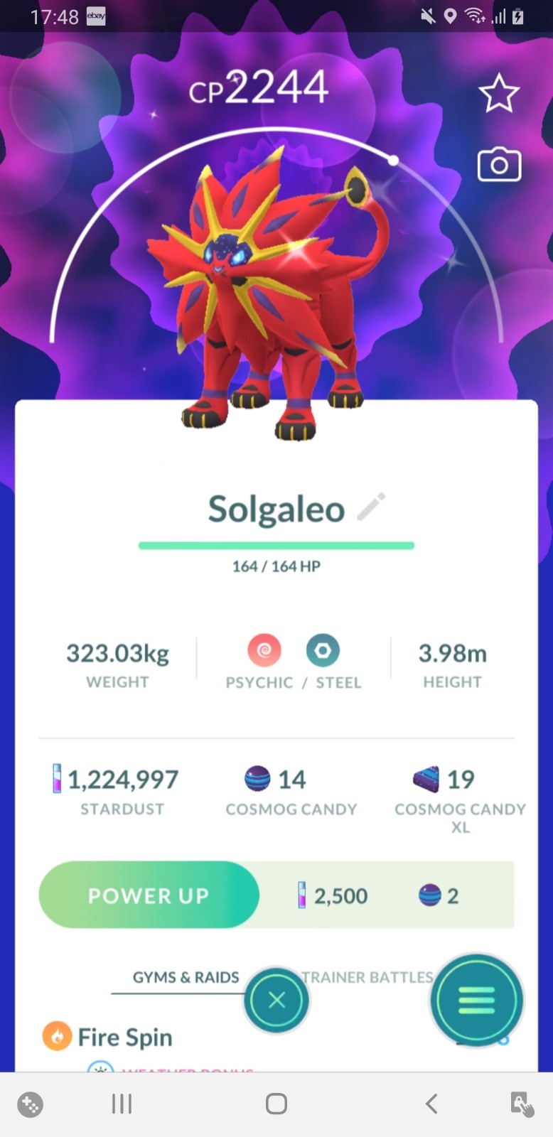 Shiny Solgaleo , registered or ultra friends, Pokémon Go✨