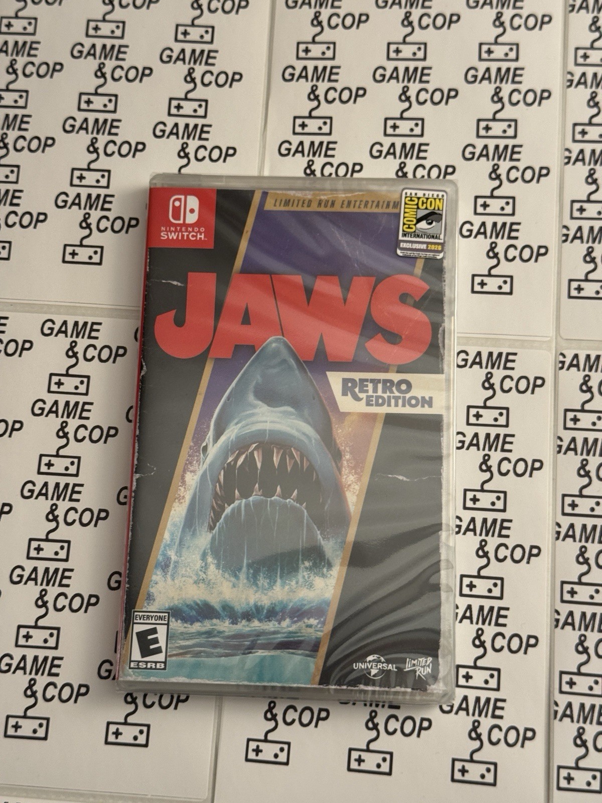 SDCC 2026 – Limited Run Games Nintendo Switch Jaws Retro Edition In hand
