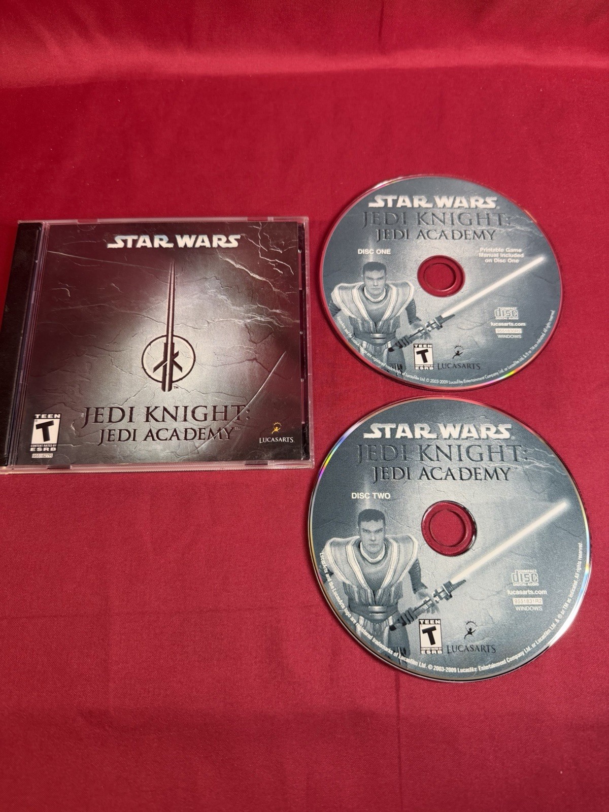 Star Wars Jedi Knight: Jedi Academy (PC) – Both Discs Case And Manual