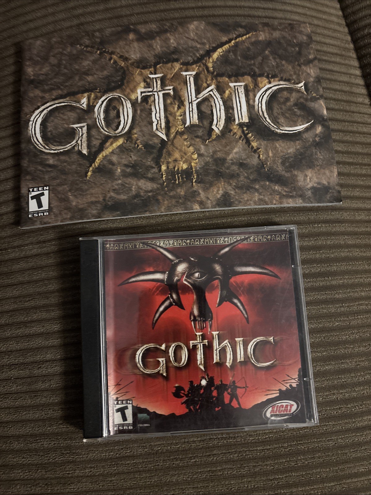 Gothic PC Game 2001 Jewel Case & Manual Xicat Piranha Bytes EXCELLENT DISCS
