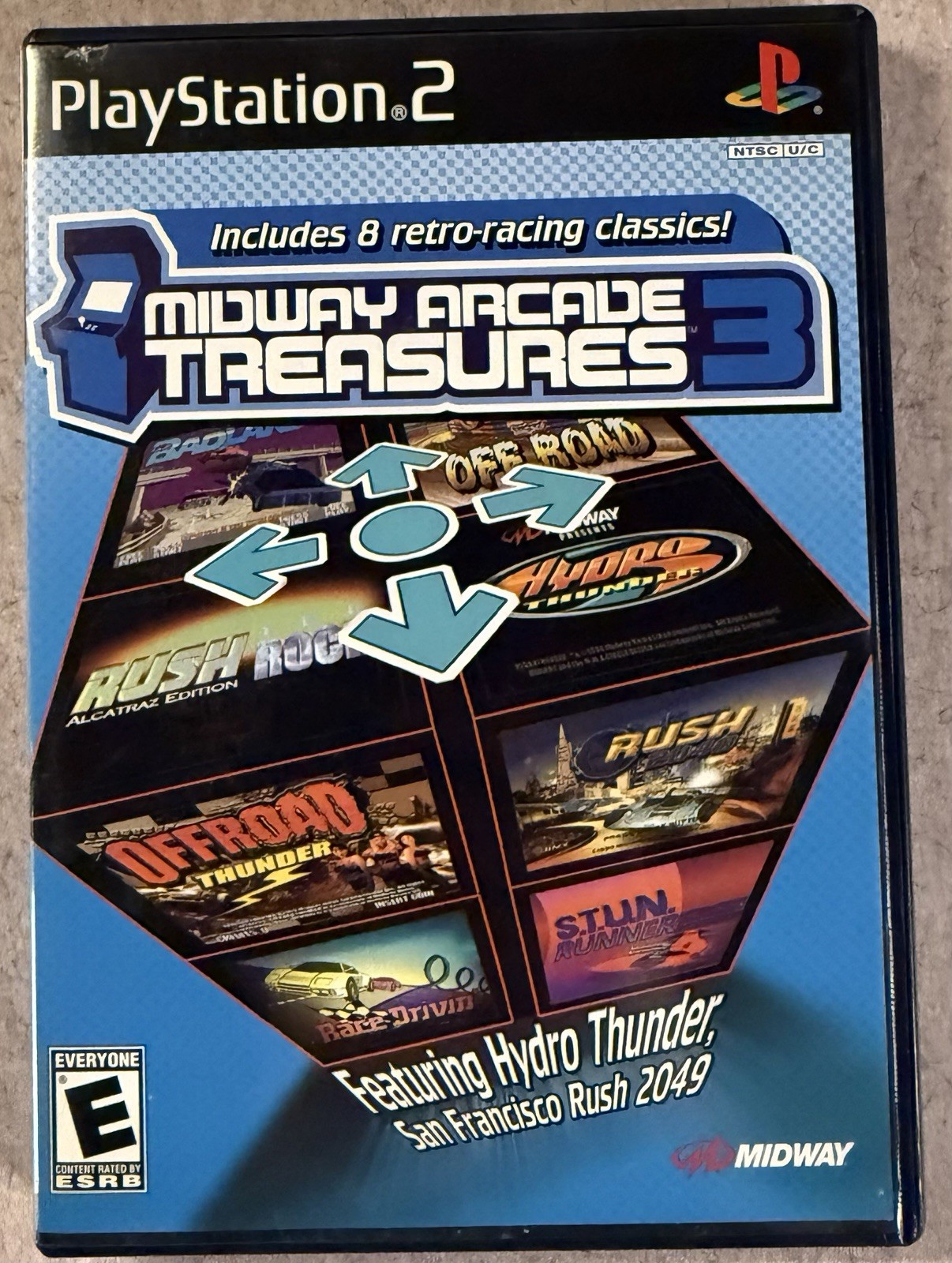 Midway Arcade Treasures 3 PS2 PlayStation 2 Black Label CIB Tested