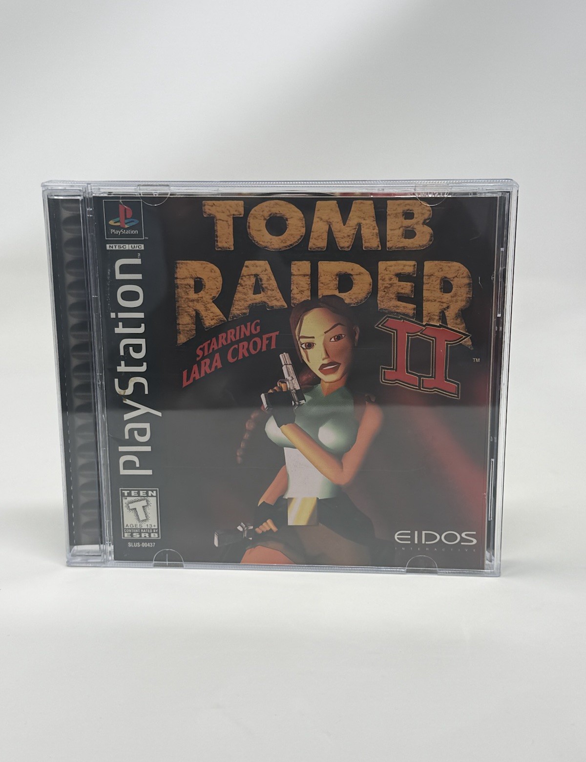 Tomb Raider II 2 PS1 PlayStation 1 Complete CIB + Registration Card Black Label