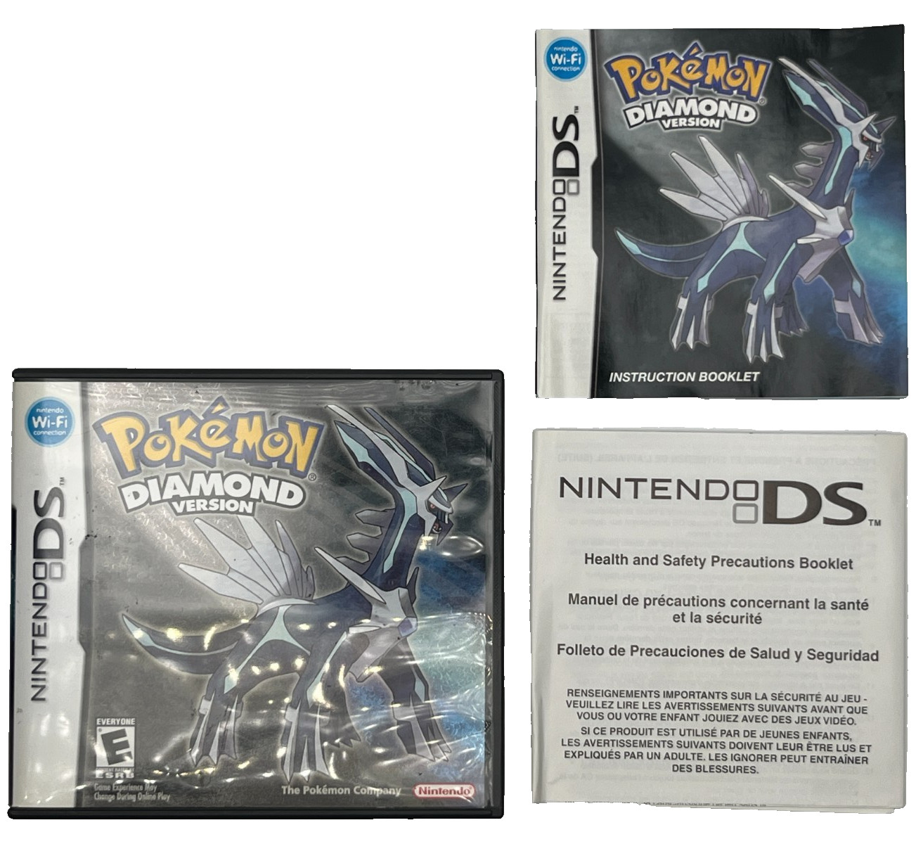 Nintendo DS Pokémon Diamond CASE, MANUALS & INSERTS ONLY 100% Authentic (2007)