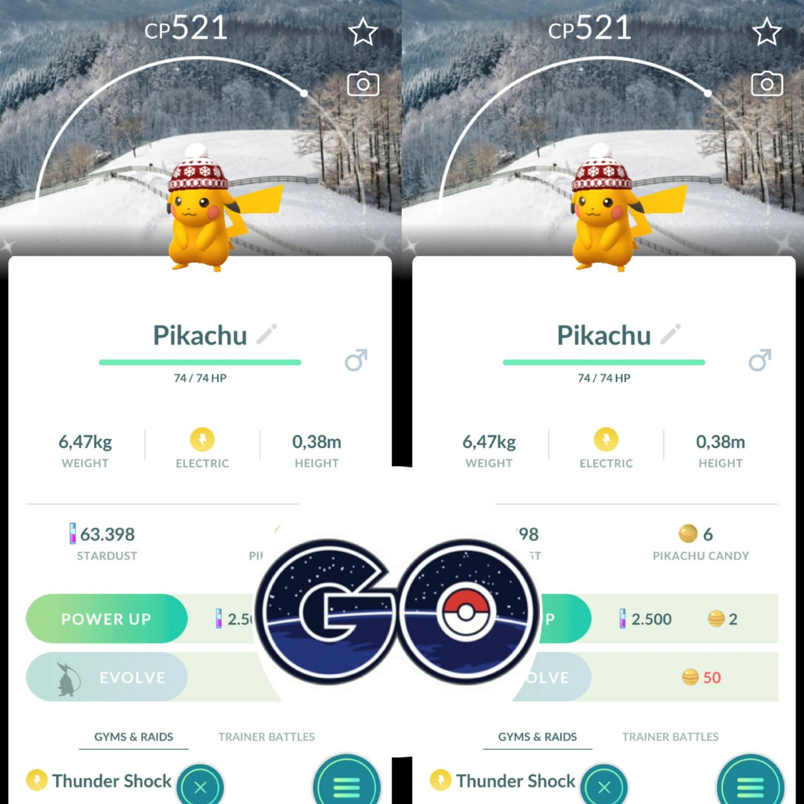Pokémon Go – Shiny Pikachu Beanie Hat – Pyeochang Background – Mini PTC or TRADE