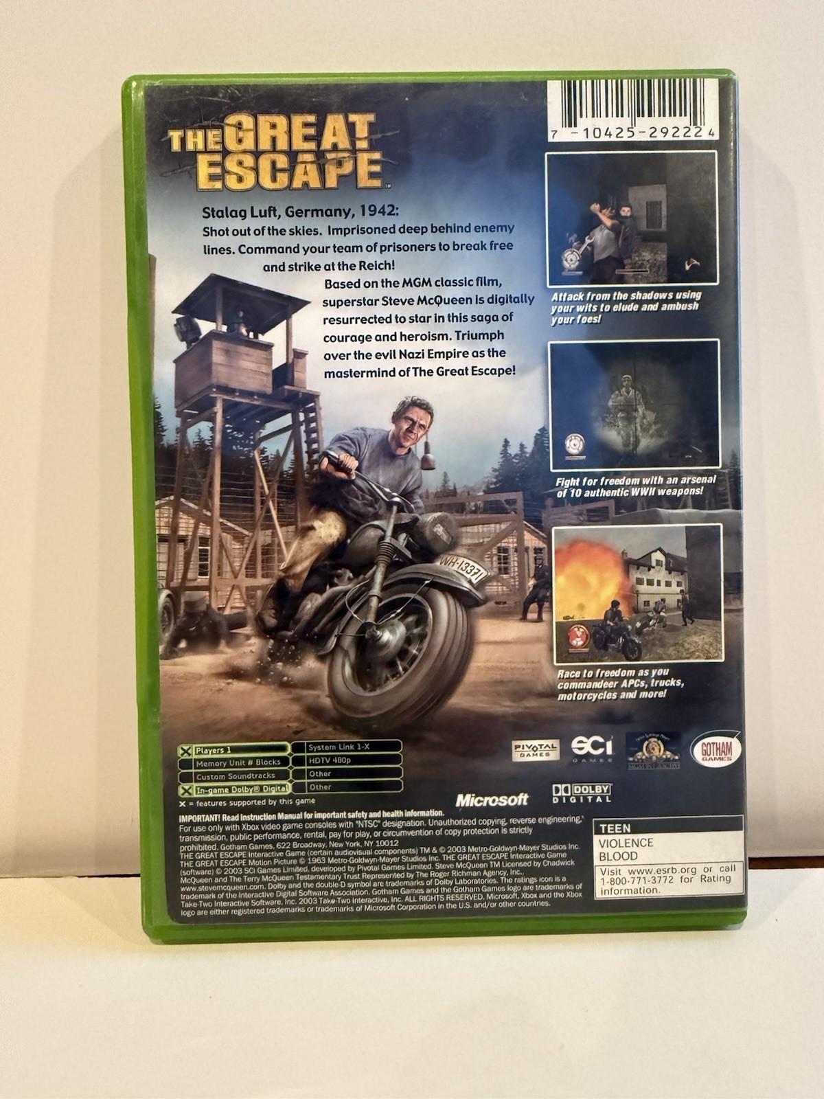 Great Escape (Microsoft Xbox, 2003) – CIB Complete