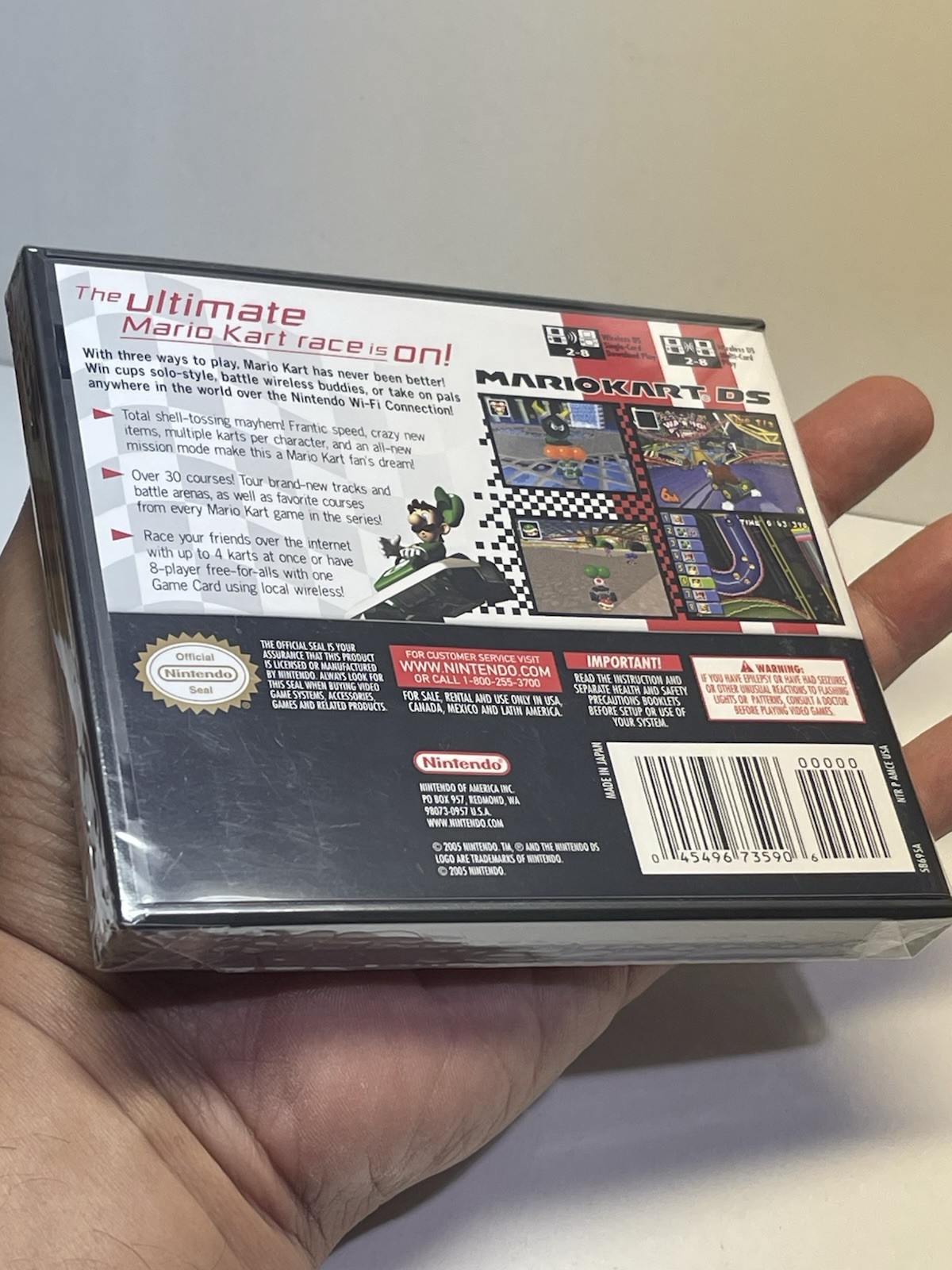 Mario Kart DS US Version (2005) First Print Authentic⭐️Factory Sealed😱🔥