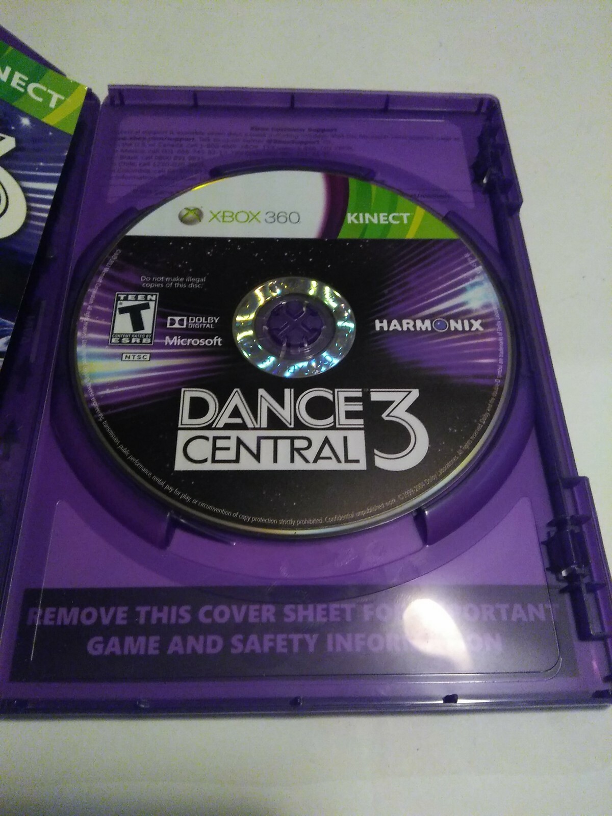 Dance Central 3 (Microsoft Xbox 360, 2012) (Kinect not included)
