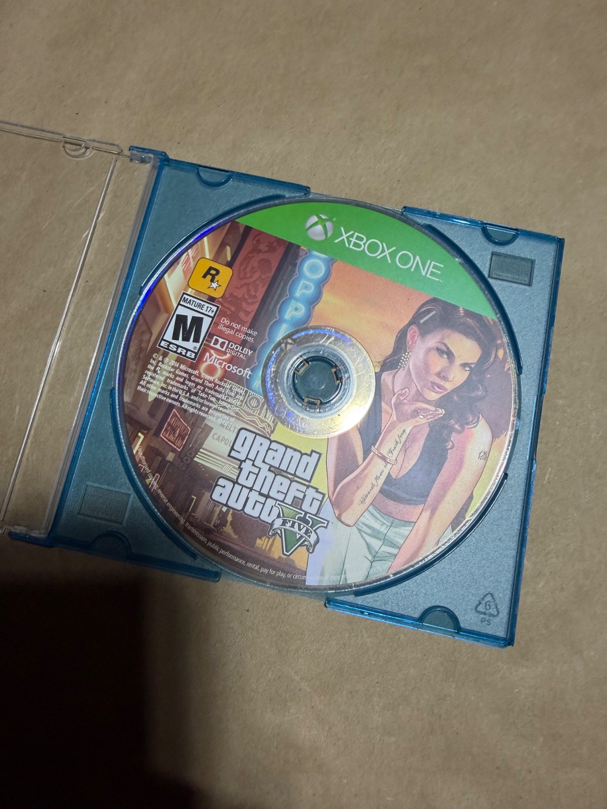 Grand Theft Auto V (Xbox One, 2014) Video Game Disc Only