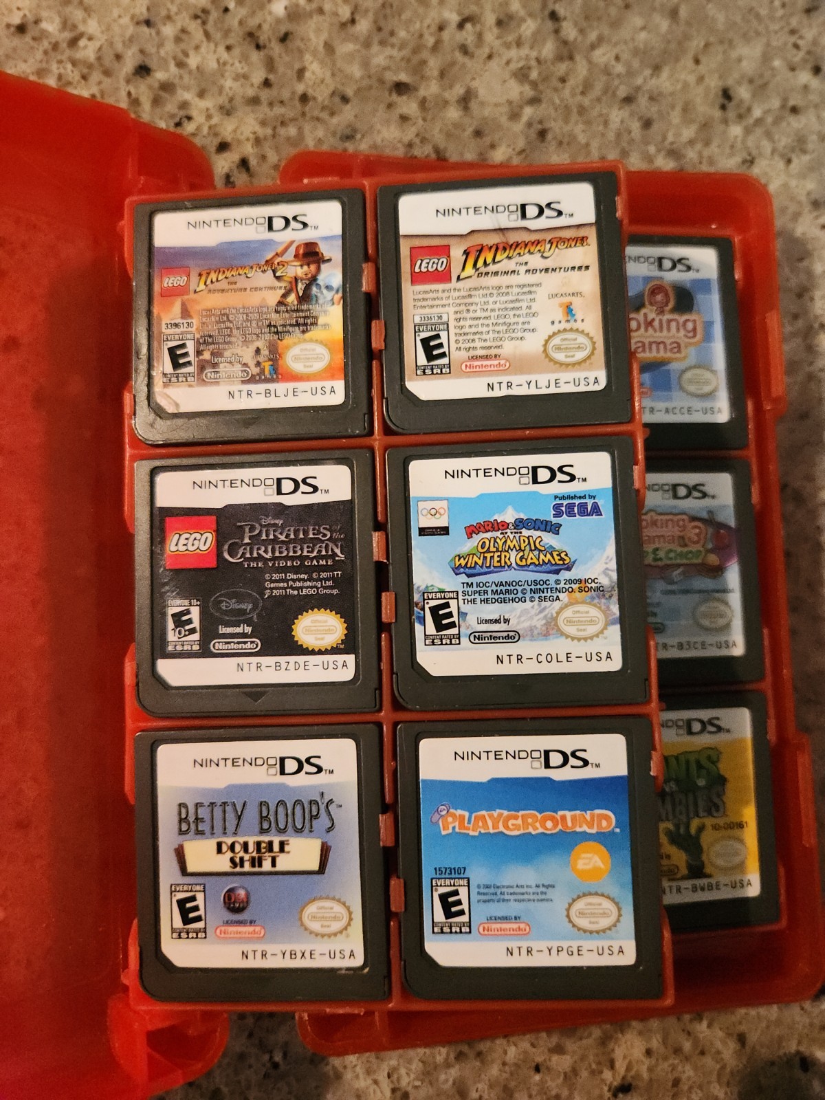 HUGE LOT Nintendo DS Family/Kids Games Cooking Mama Plants Vs Zombies Loose Cart