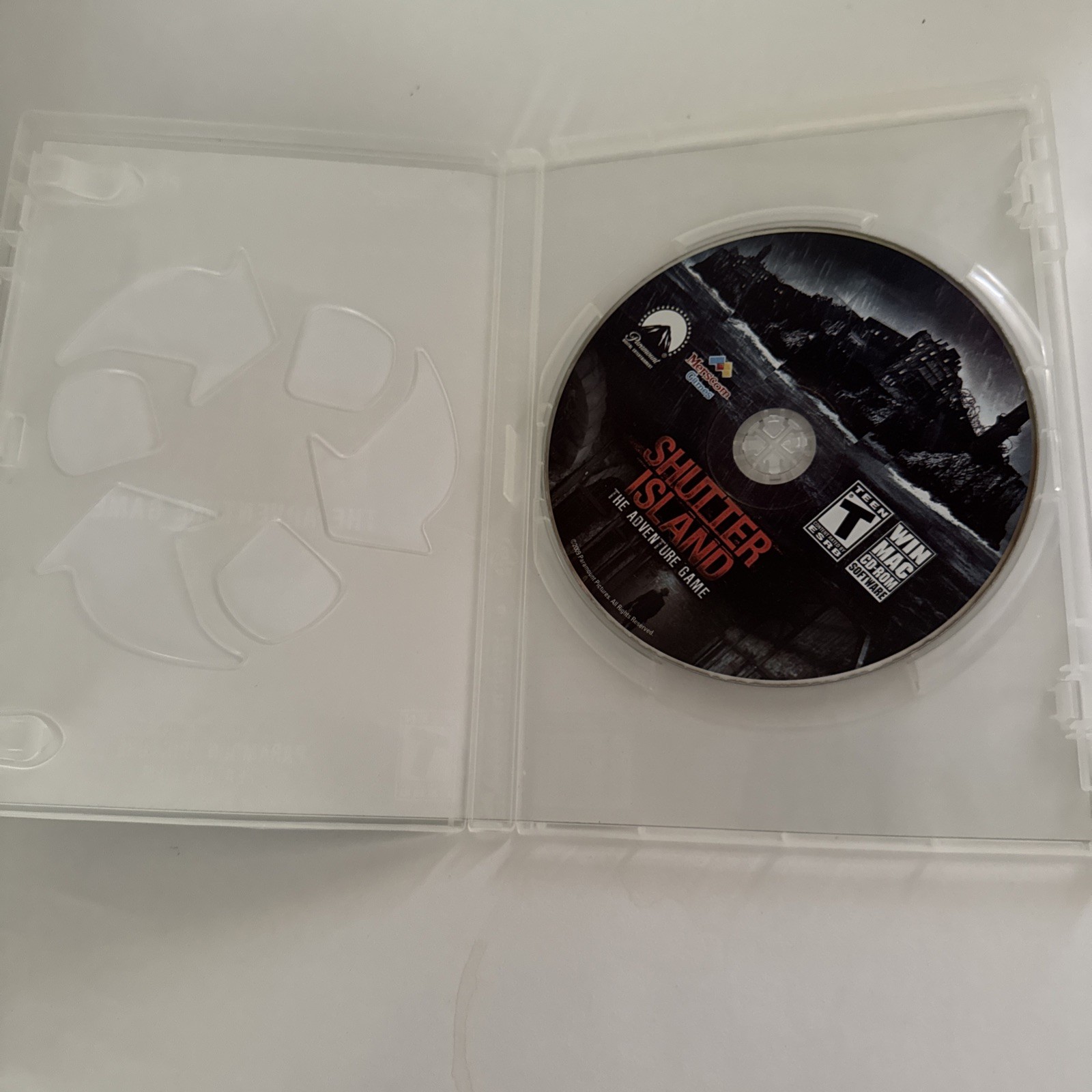 Shutter Island: The Adventure Game WIN MAC CD ROM Software T (Teen) No Manual