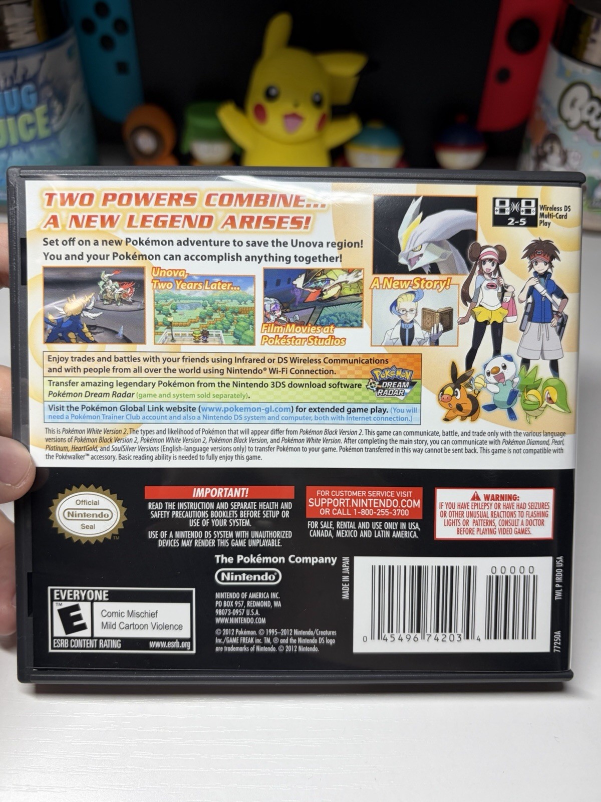 Pokemon: White Version 2 (Nintendo DS, 2012) Authentic CIB W/ All Inserts TESTED