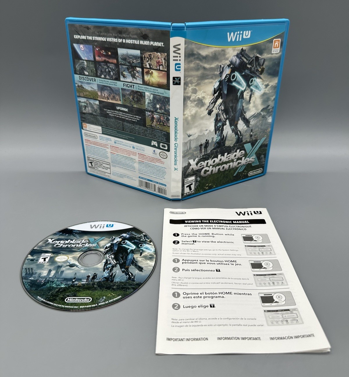 Xenoblade Chronicles X (Nintendo Wii U, 2015) CIB Tested