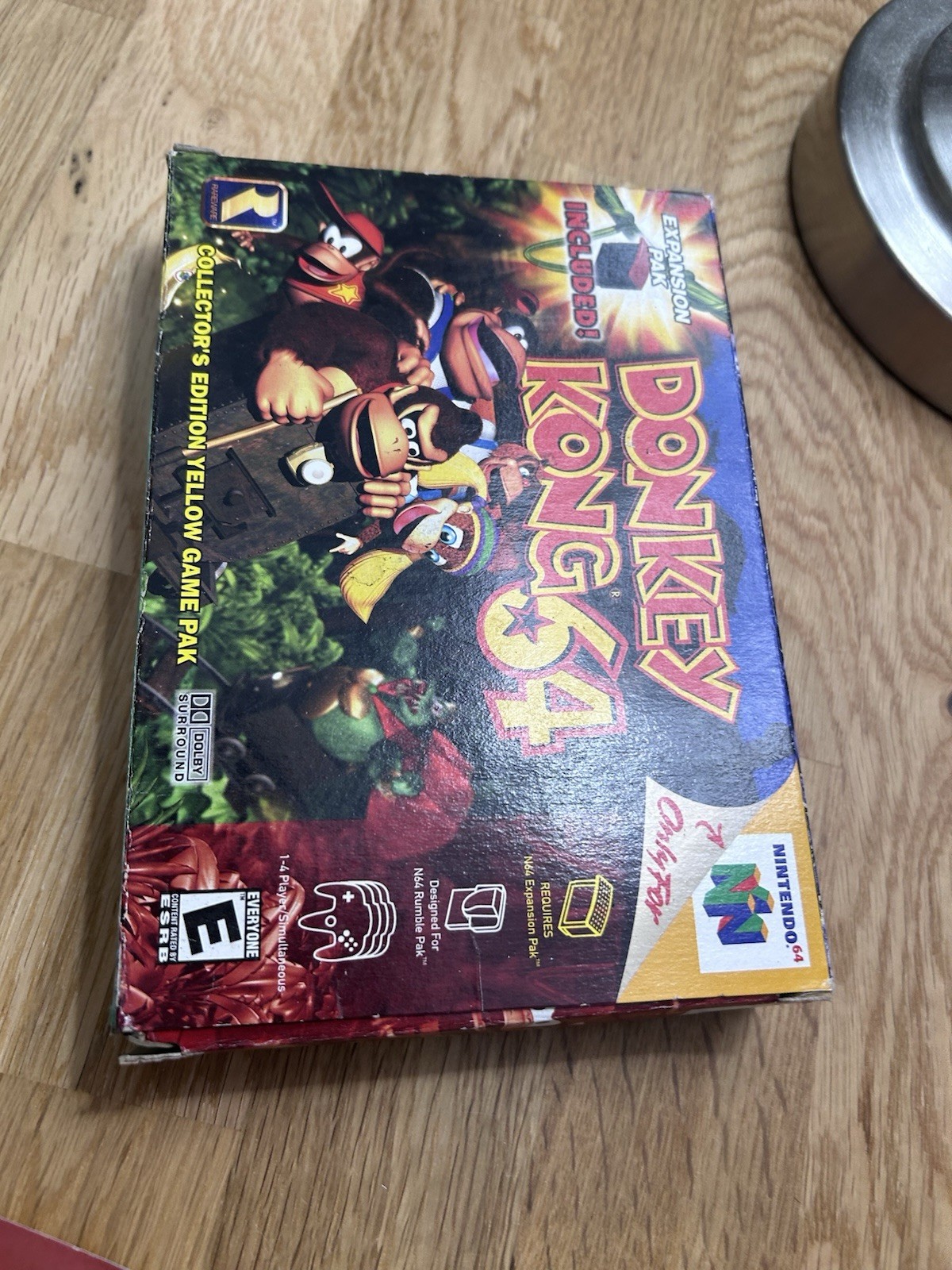 Donkey Kong 64 N64 CIB Complete In Box Collector’s Edition Yellow Cart No ExPak