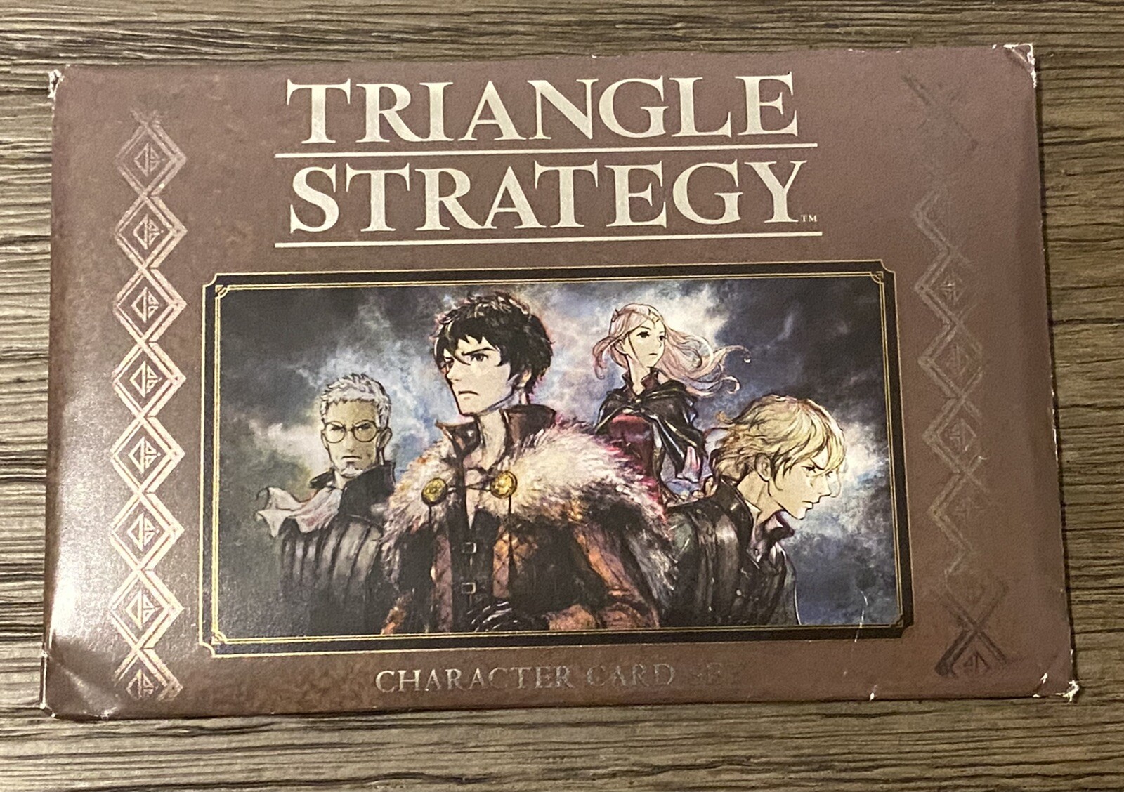 Triangle Strategy GameStop Exclusive Character Card Set. New And Sealed
