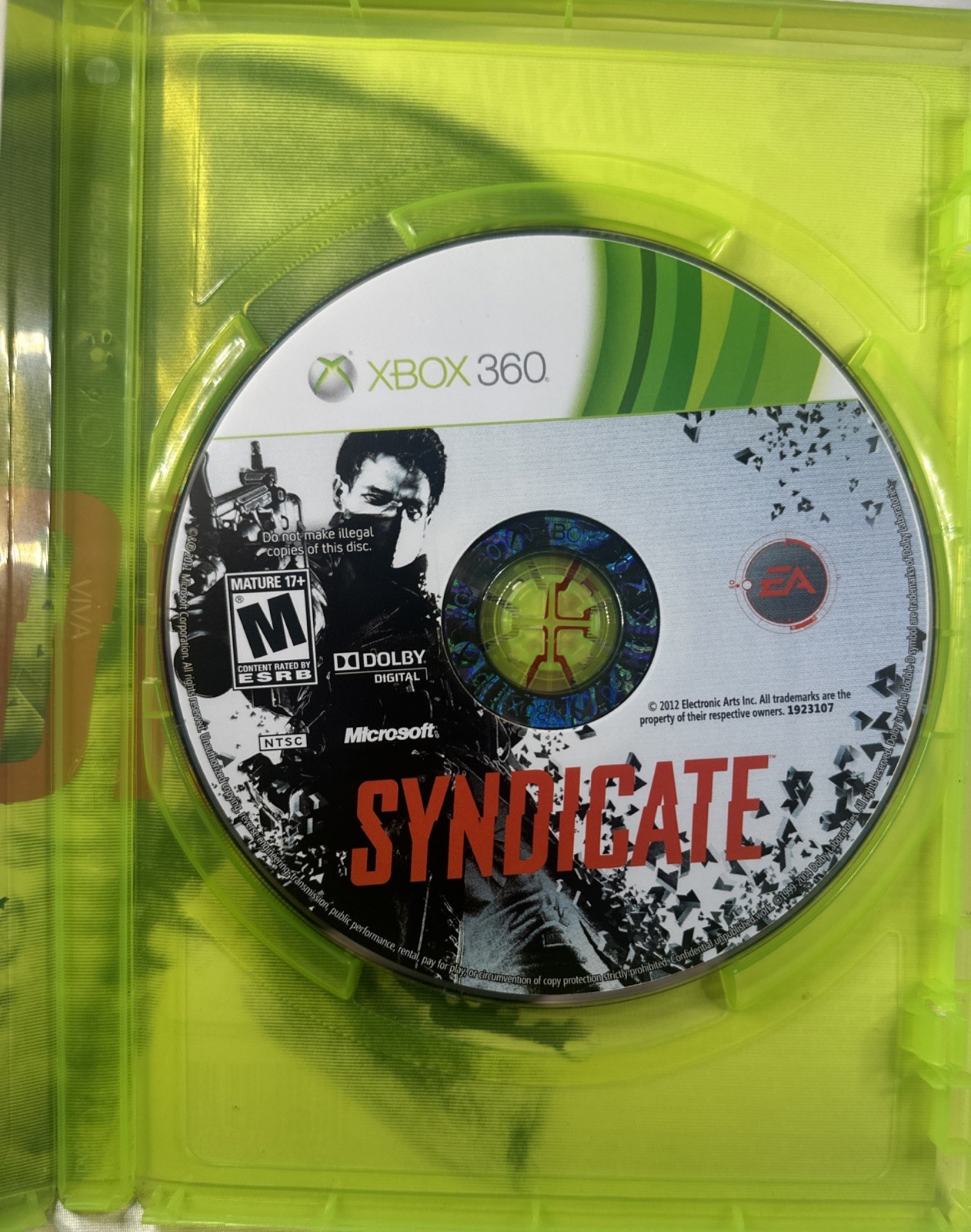 Syndicate Microsoft Xbox 360 2012 Complete CIB Tested