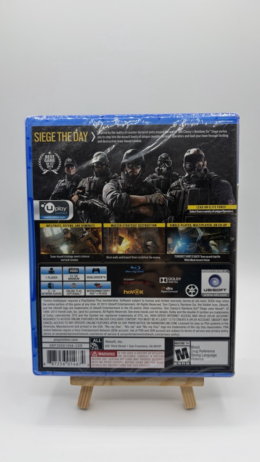 Tom Clancy’s Rainbow Six Siege (PlayStation 4, 2015) PS4 NEW SEALED