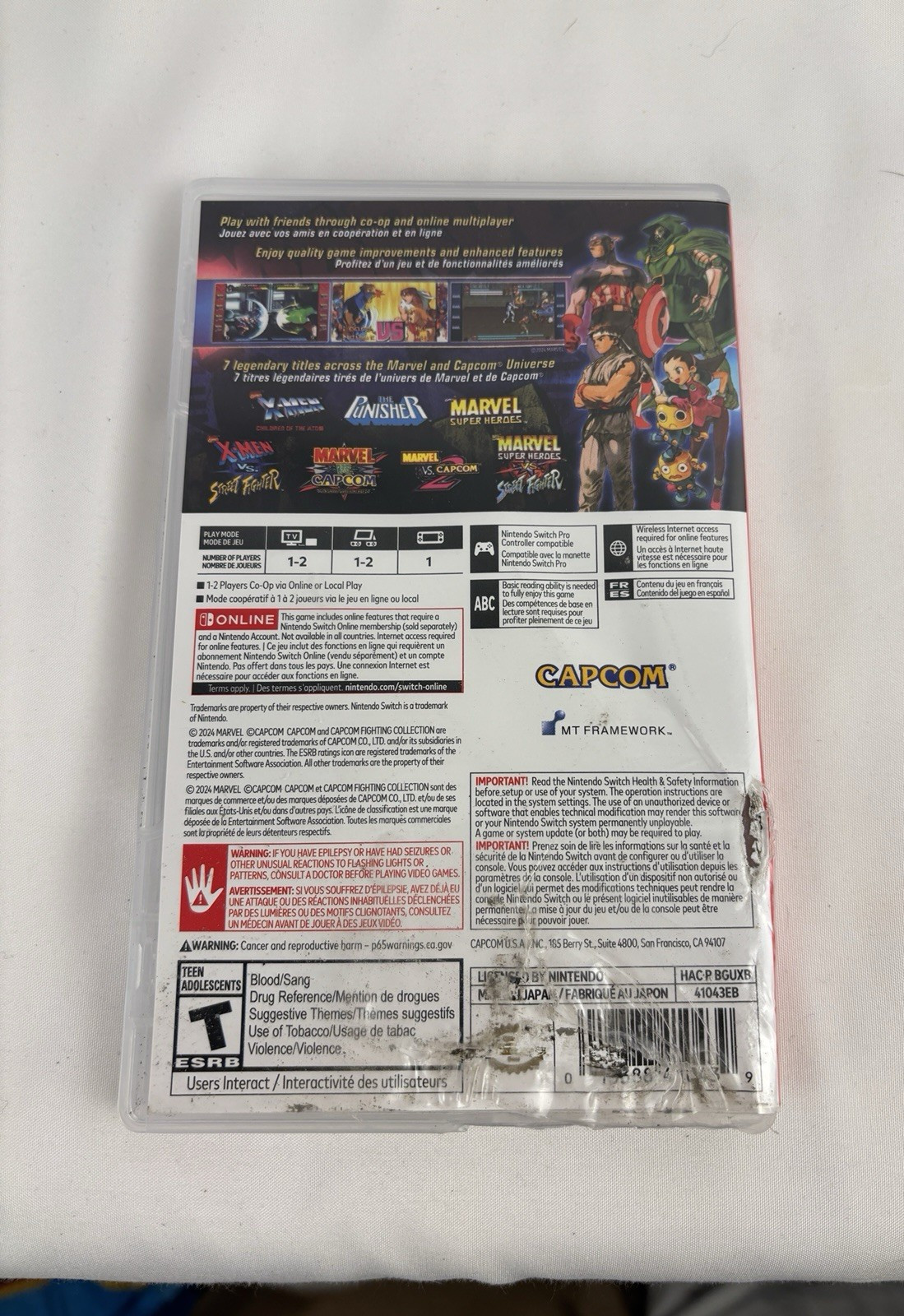 Marvel vs. Capcom Fighting Collection: Arcade Classics – Nintendo Tested Working