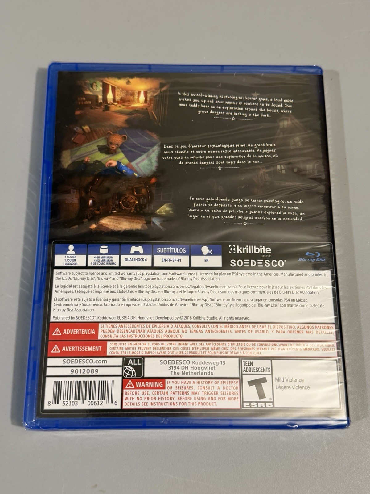 Among the Sleep Enhanced Edition Sony PlayStation 4 PS4 New Sealed Horror