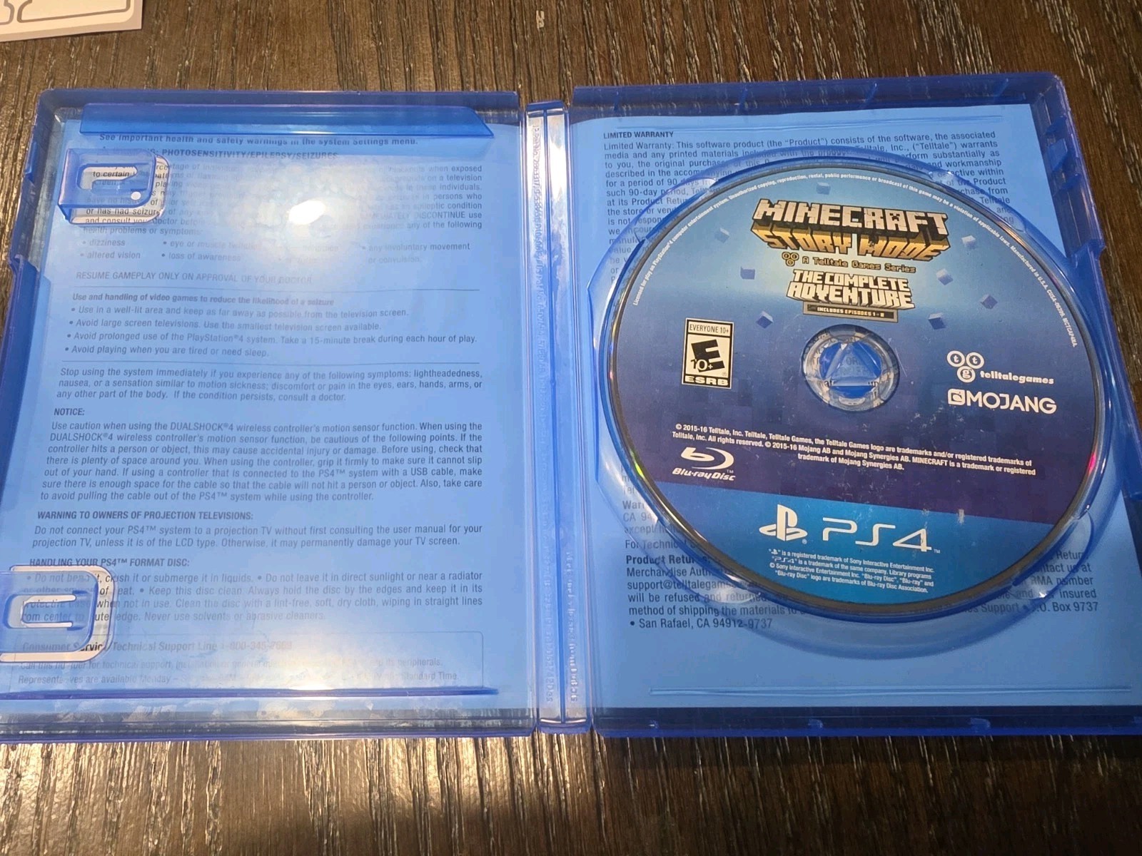 Minecraft: Story Mode – The Complete Adventure (PlayStation 4, 2016) PS4 Tested
