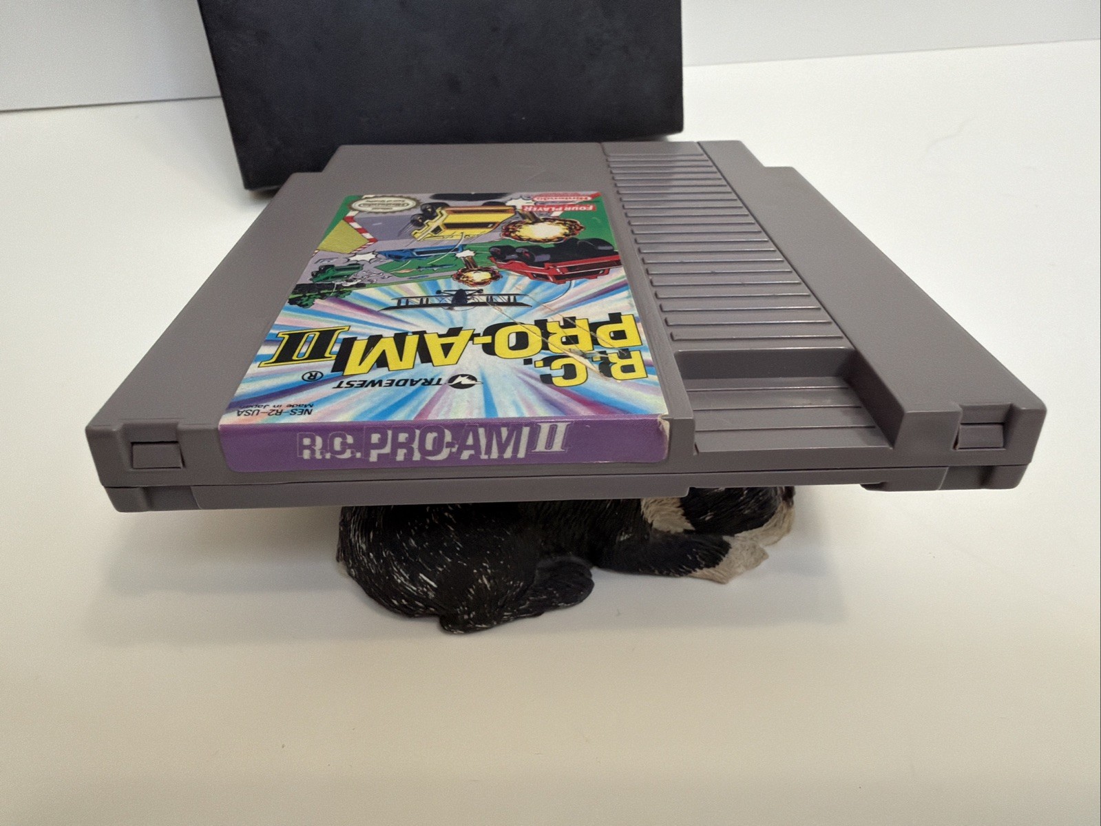 R.C. Pro-AM II 2 Nintendo NES +Dustcover Tested Authentic CLEAN