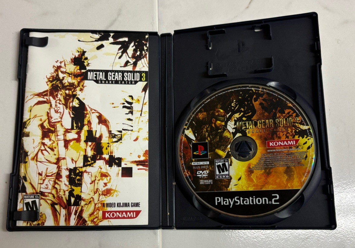 Metal Gear Solid 3: Snake Eater Sony PlayStation 2 Tactical Espionage Action CIB
