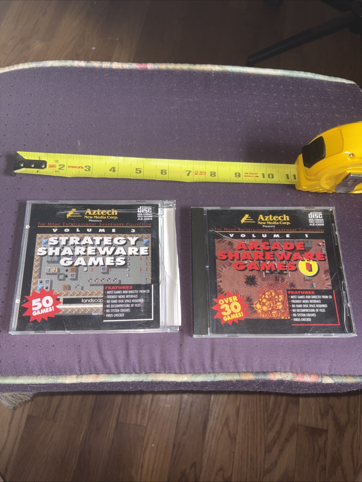 Aztech Shareware Volume 1 & 3 on CDs Mid-1990s