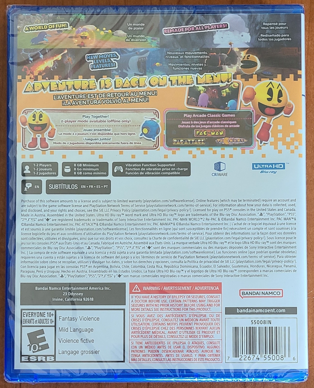 PAC-MAN WORLD 2 Re-PAC – PlayStation 5 (PS5 – NEW)