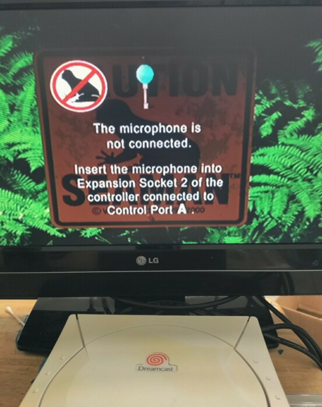 Caution: Seaman – No Mic, No Cardboard box – Sega Dreamcast – Clean Tested -VG-