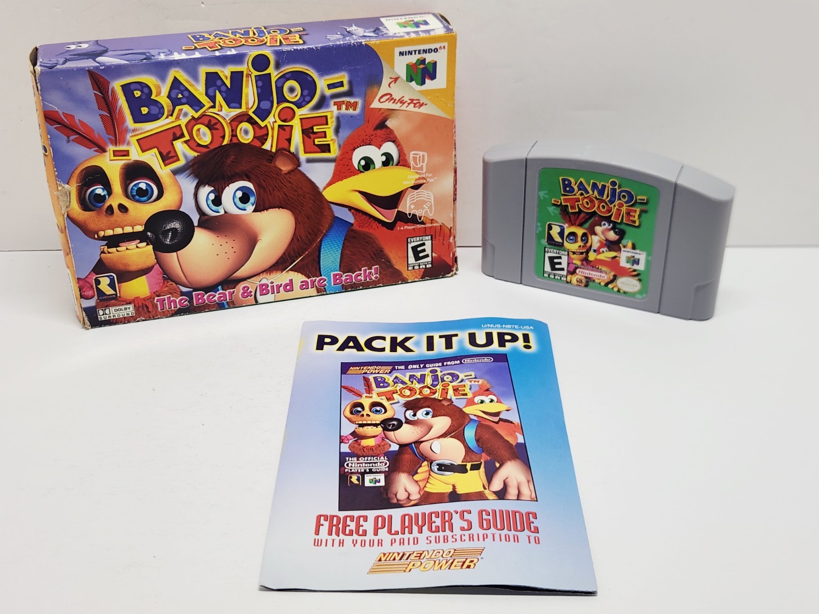 Banjo-Tooie N64 Nintendo 64 Cartridge Box & Insert Only No Manual Authentic Test
