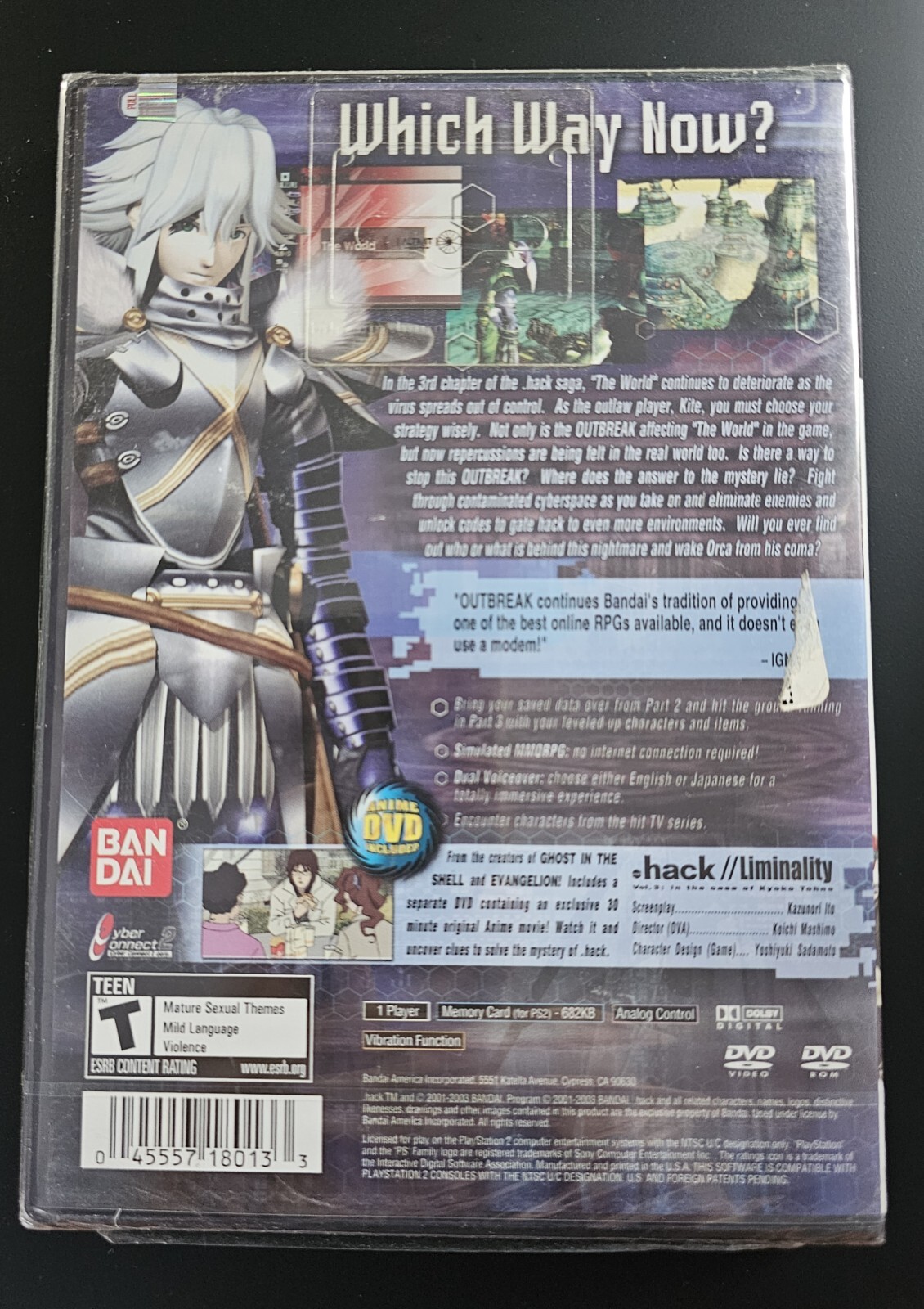 Dot .Hack Outbreak Part 3 (Sony PlayStation 2, PS2) New & Sealed – See Pics