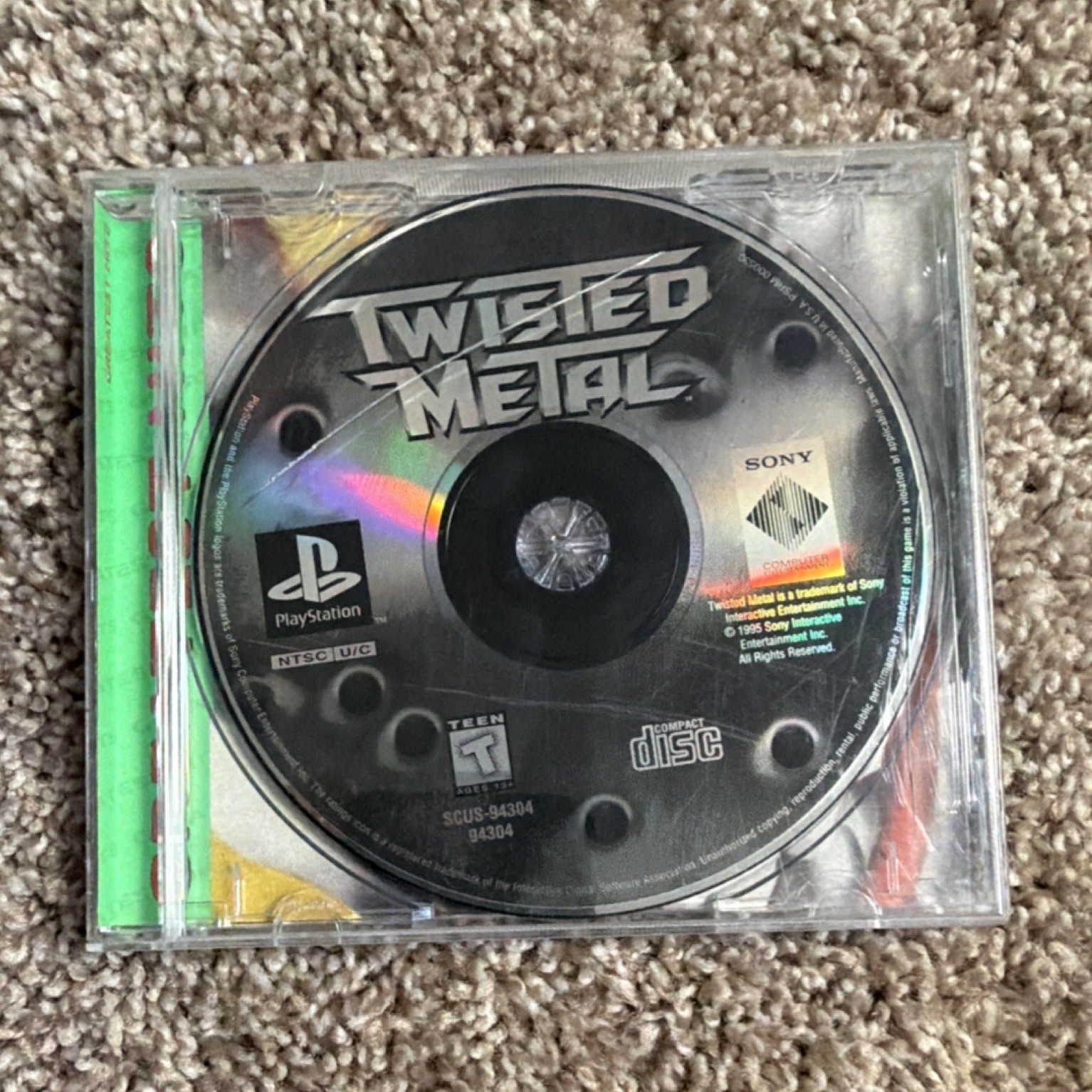 Sony Computer Entertainment Twisted Metal PlayStation 1 Vehicular Combat Manual