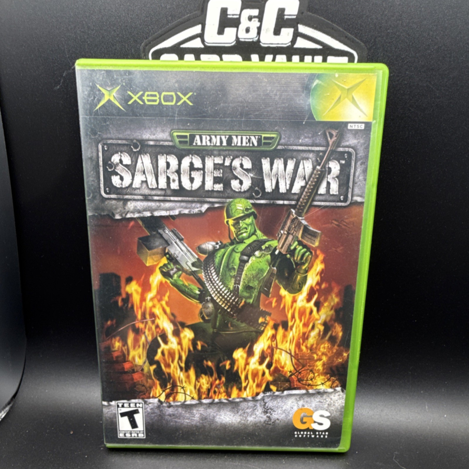 GLOBAL Star Software Army Men Sarge’s War Xbox Shooter T Manual Included 2004