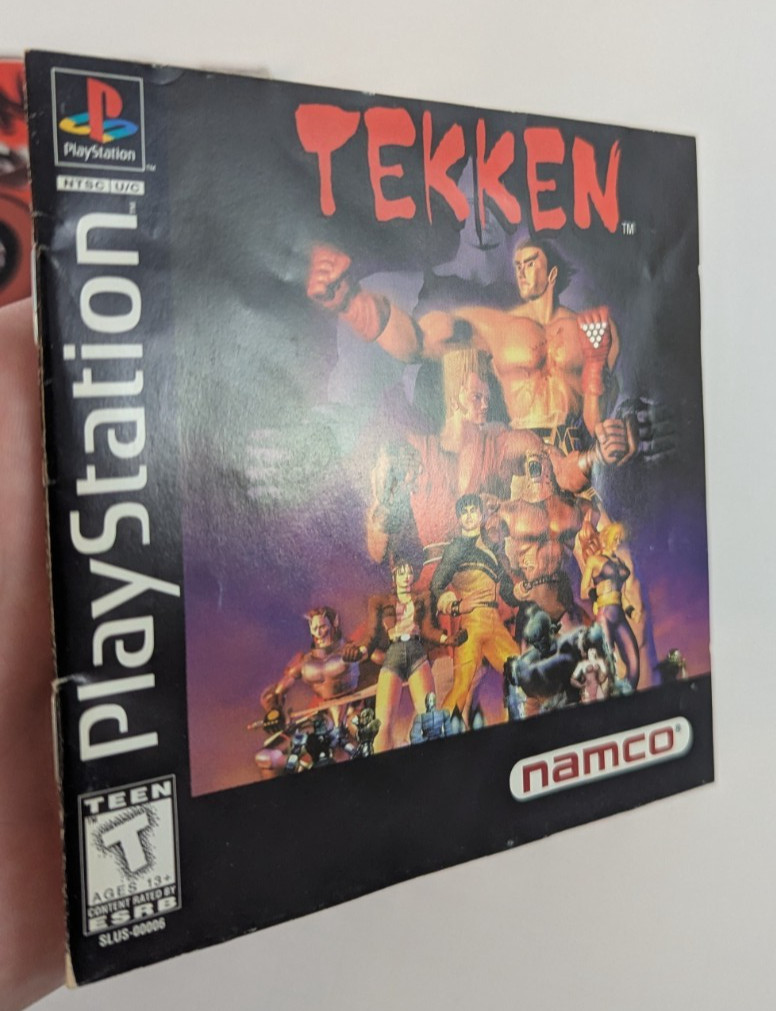 Tekken PlayStation 1 PS1 Black Label Jewel Case Variant Complete READ