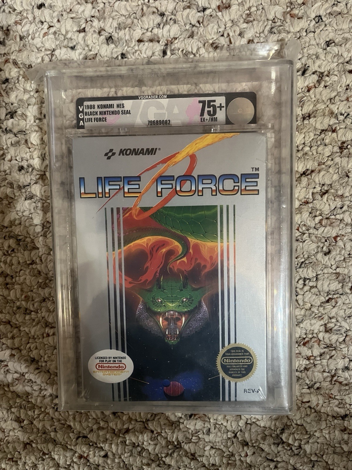 Life Force NES VGA 75+ EX+/NM Black Seal Factory Sealed Konami Brand New