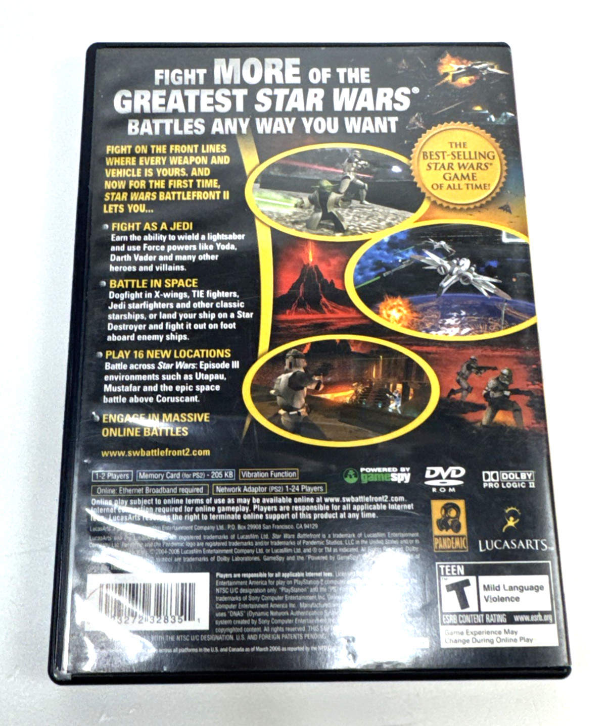 Star Wars Battlefront 2 Greatest Hits- Sony PlayStation 2 CIB (Tested)