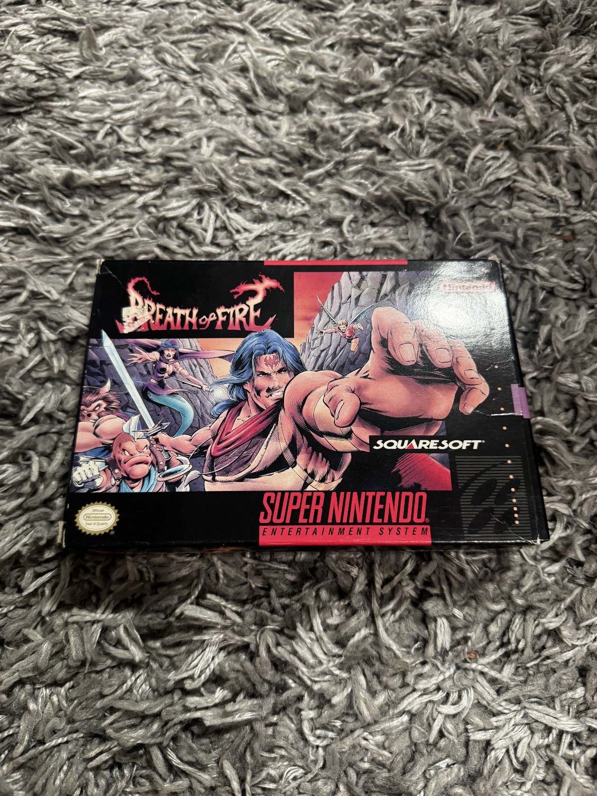 Breath of Fire SNES: CARTRIDGE & BOX. TESTED WORKS!