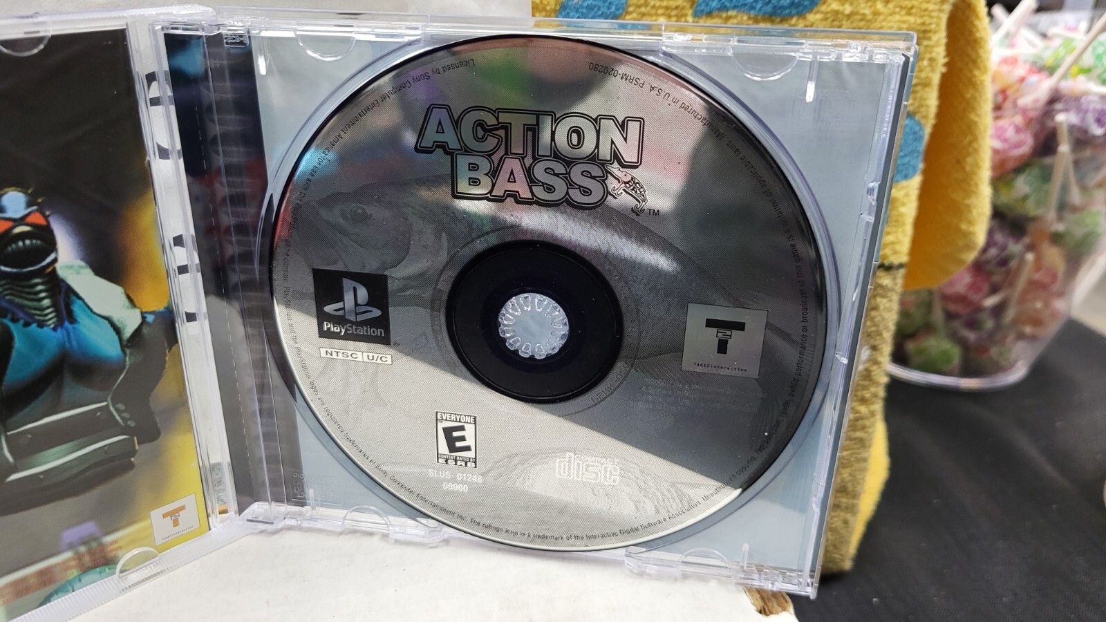 CIB ACTION BASS PS1 SONY PLAYSTATION 1 ONE VIDEO GAME COMPLETE IN BOX