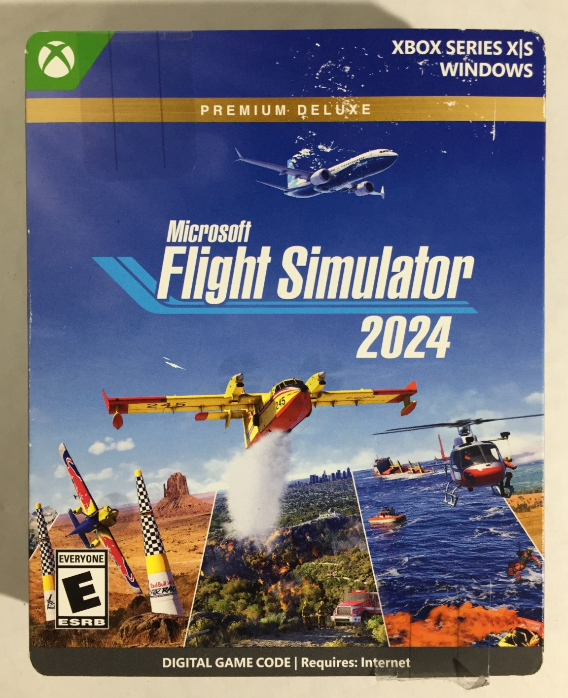 MICROSOFT FLIGHT SIMULATOR 2024 Premium Deluxe XBOX SERIES X Windows OPEN