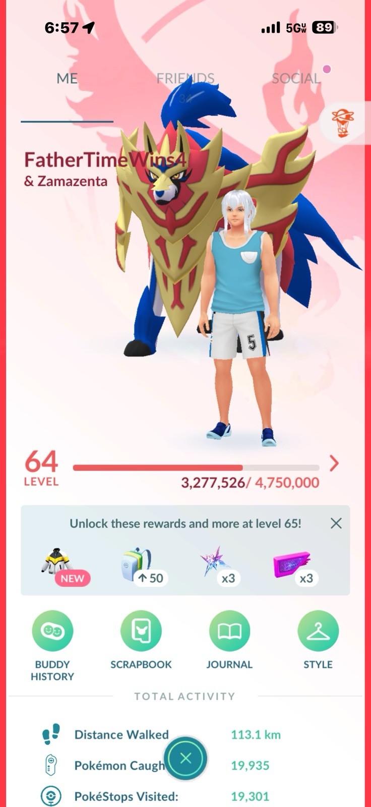 Pokémon GO Level 64 Perfect Zamazenta Crown Shield